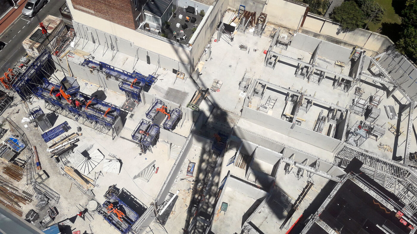 Construction de l'ensemble immobilier et tertiaire Apollo