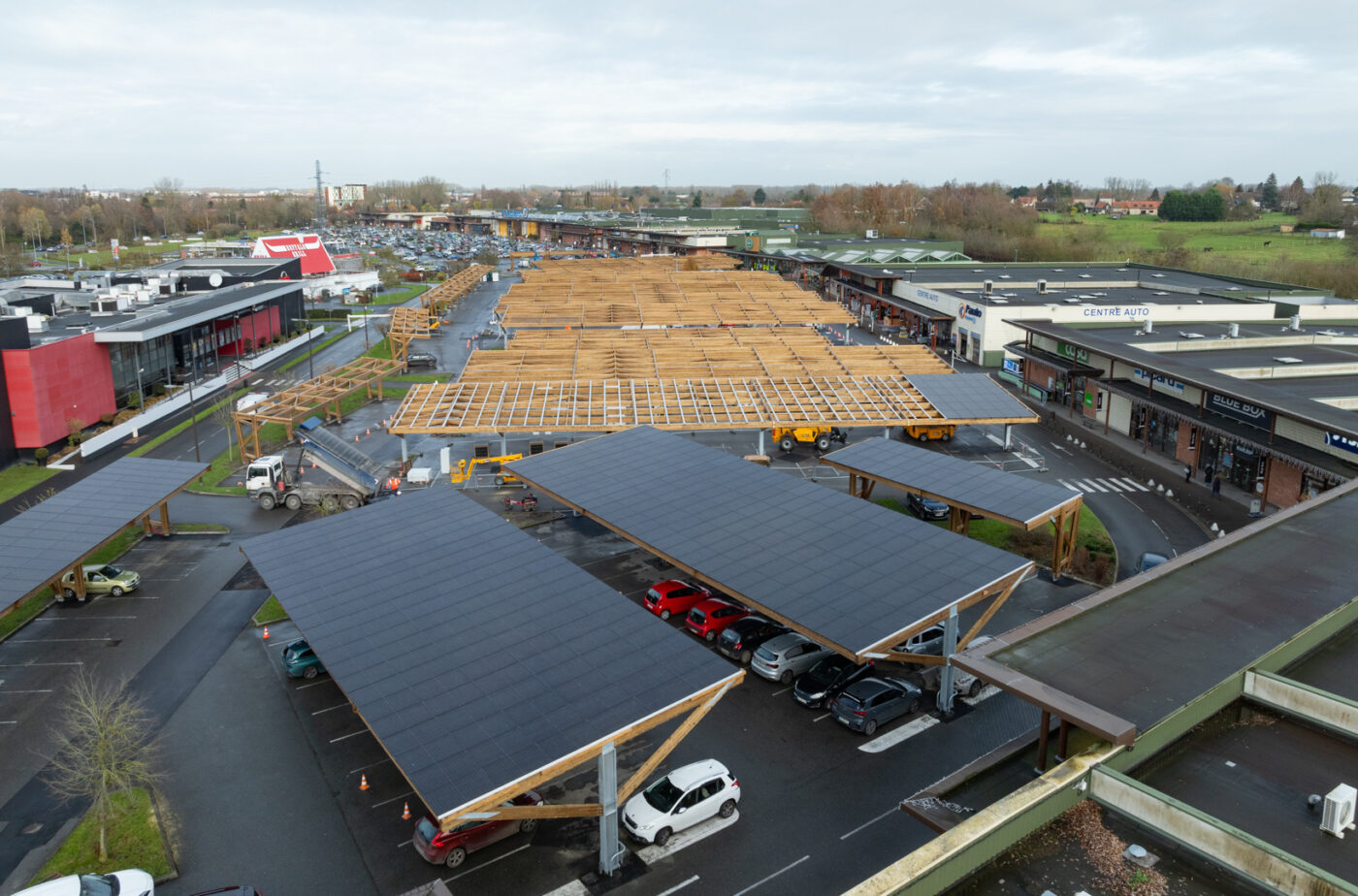 Photovoltaïque en ombrières