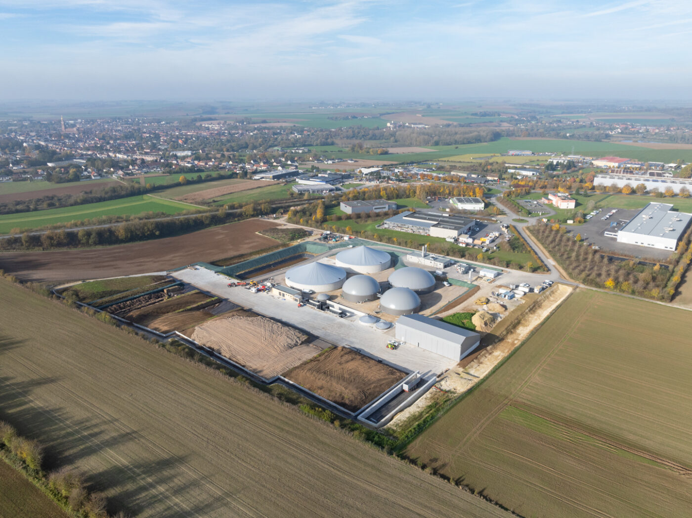 Méthaniseur du Coquelicot - vue drone