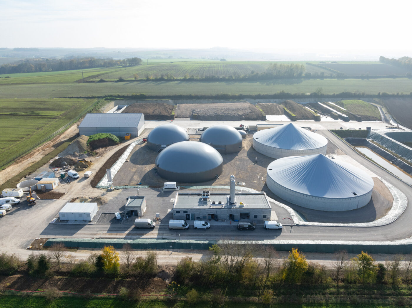 Méthaniseur du Coquelicot - vue drone